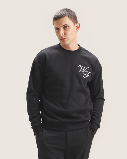 Sudadera Negra Fit Relaxed