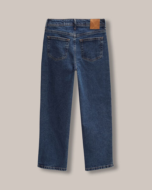 Mom Fit Jeans Marino