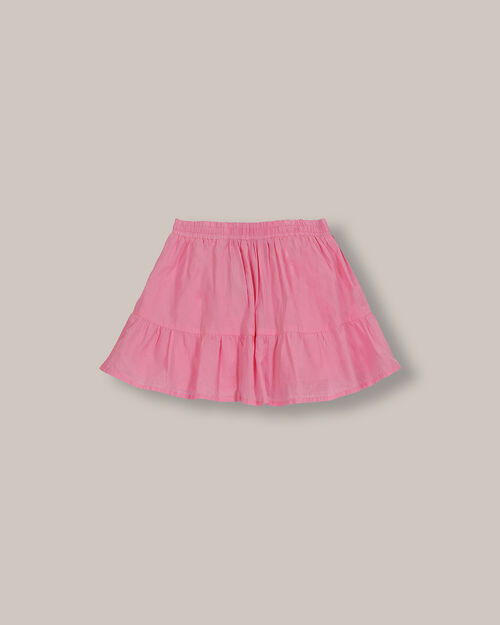 Falda Corta Pretina Elástica Rosa