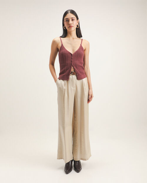 Pantal&oacute;n Caf&eacute; Cinto