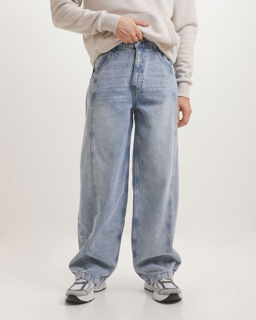 Jeans Fit Barrel Azul