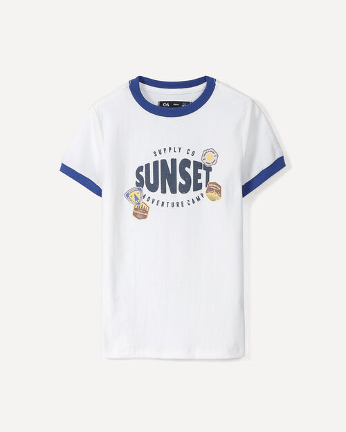 Playera Texto Sunset