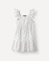 Vestido Estampado Rayas,BLANCO