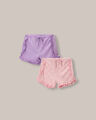 Set De Shorts Volantes,LILA