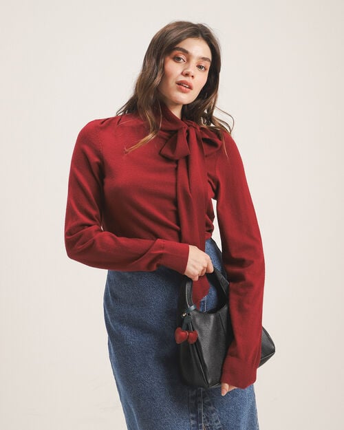 Su&eacute;ter Tejido Lazo