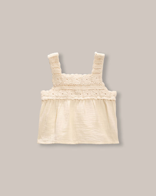 Conjunto De Blusa Y Short Crochet