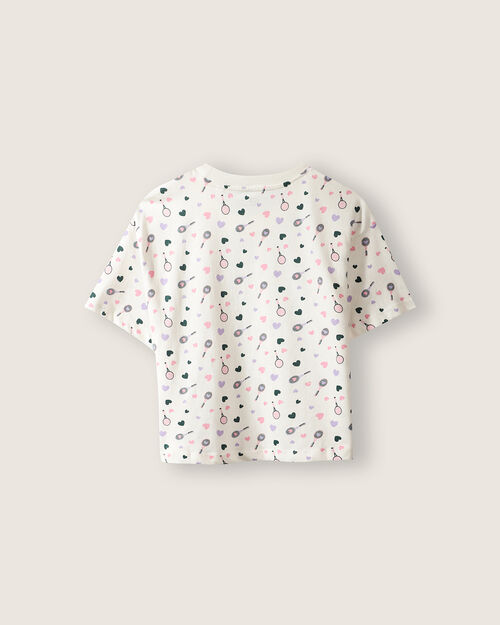 Playera Fit Boxy Corazones