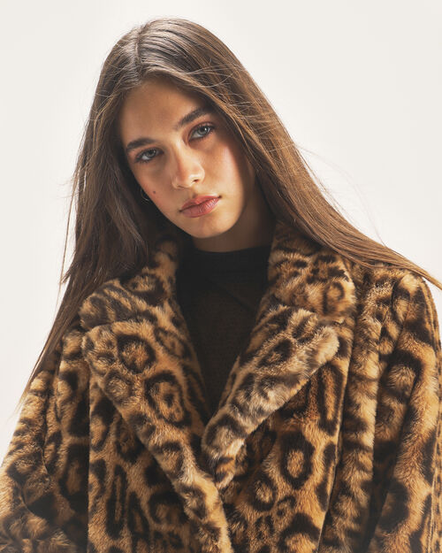 Abrigo Corto Animal Print