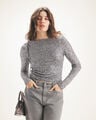 Crop Top Lentejuelas,GRIS