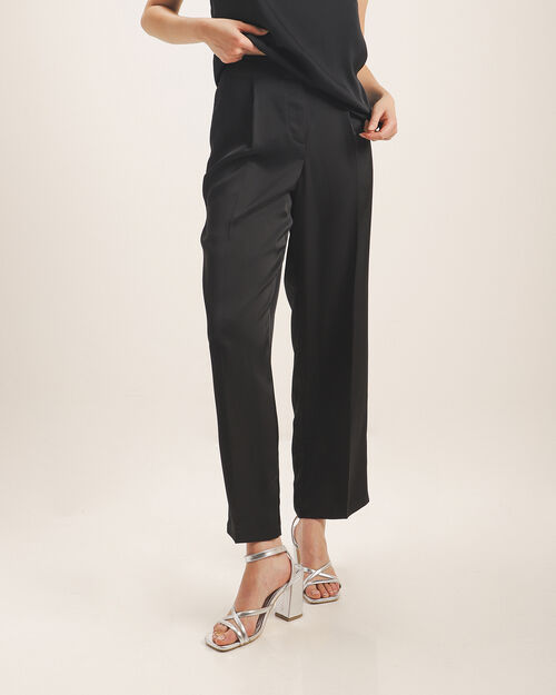 Pantalón Negro Satinado