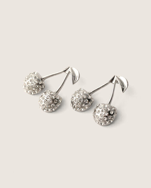 Aretes Cereza Con Brillos