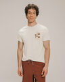 Playera Beige Con Diseño,BLANCO P1
