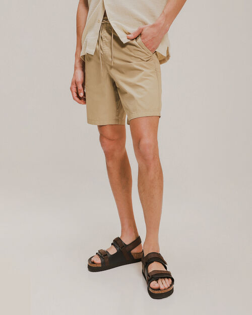 Short Pull On Beige