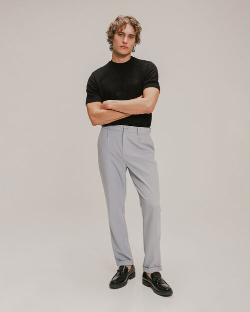 Pantalón Fit Straight Gris