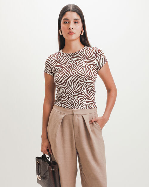 Crop Top Animal Print