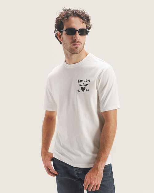Playera Blanca Bon Jovi