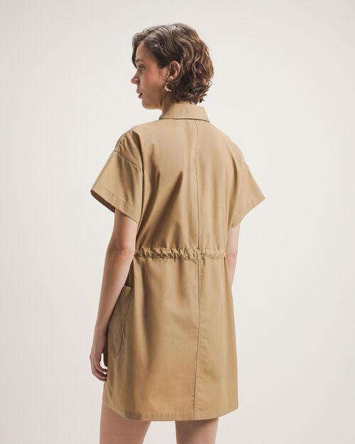 Vestido Camisero Caqui
