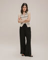 Pantalón Wide Leg Negro,NEGRO
