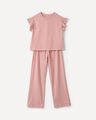 Conjunto De Top Jogger,ROSA EMPOLVADO