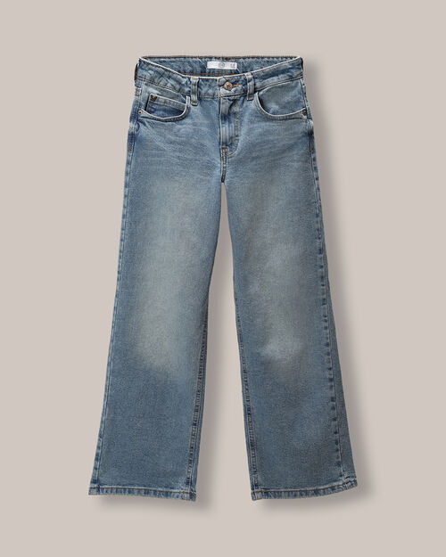 Wide Leg Jeans Azul