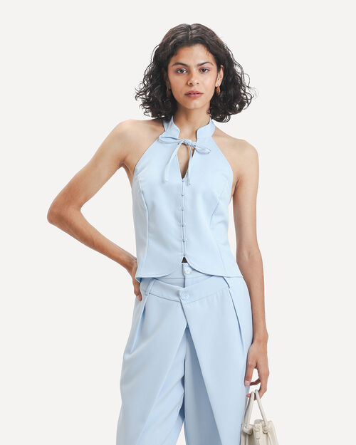 Blusa Azul Mao