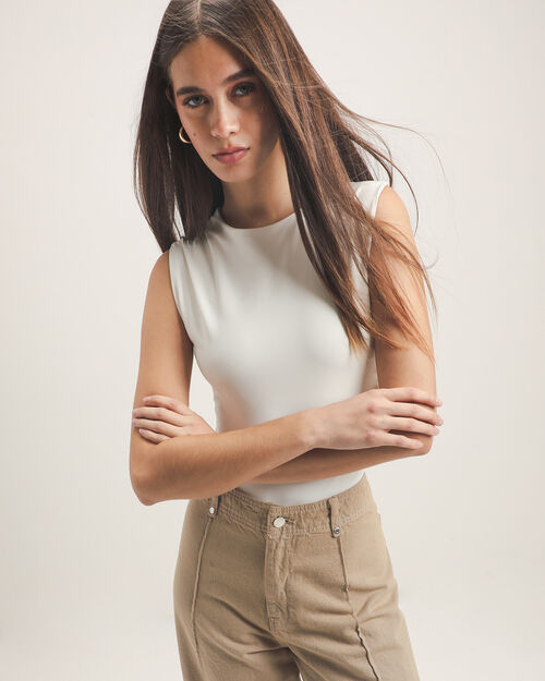 Body Drapeado Blanco