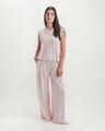 Pantal&oacute;n Wide Leg,ROSA EMPOLVADO