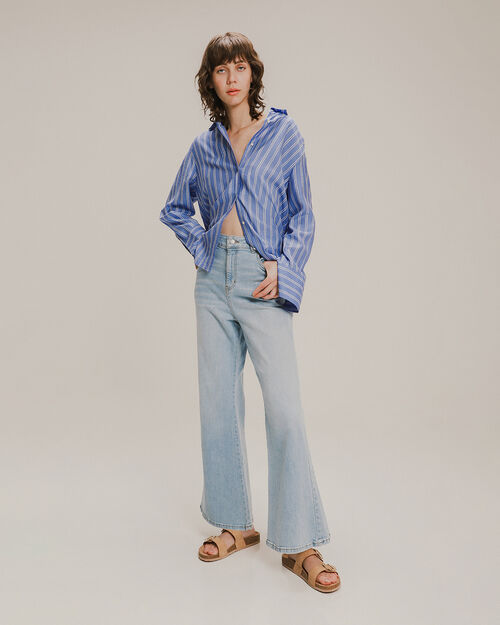 Jeans Fit Flare Efecto Lavado
