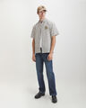 Jeans Azul Fit Straight,AZUL EMPOLVADO