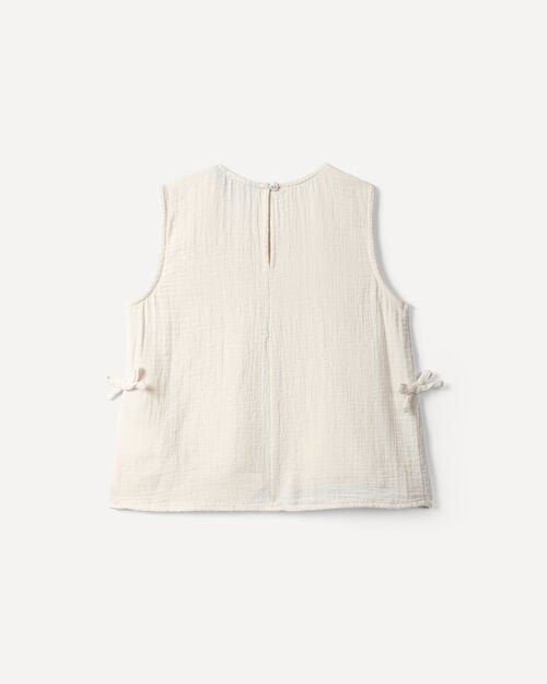 Blusa Smock Blanca
