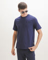 Playera Beige Bolsillo,AZUL MARINO