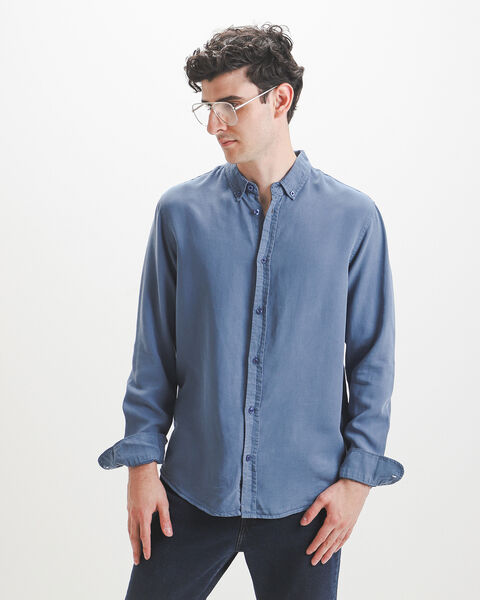 Camisa Regular Azul