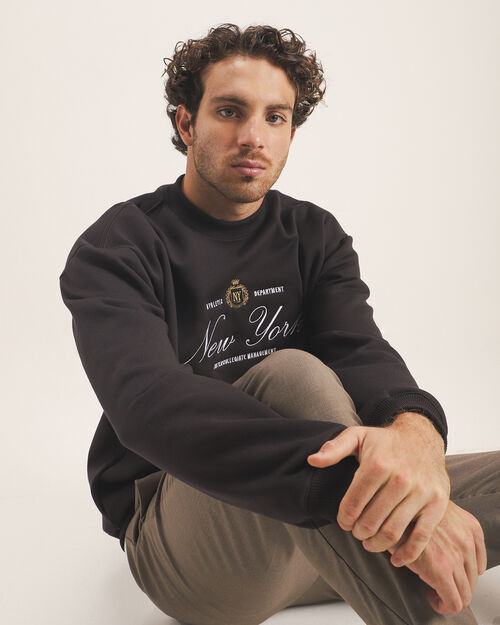 Sudadera Caf&eacute; Fit Relaxed