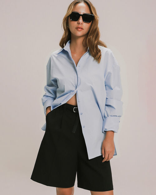 Camisa Azul Oversize