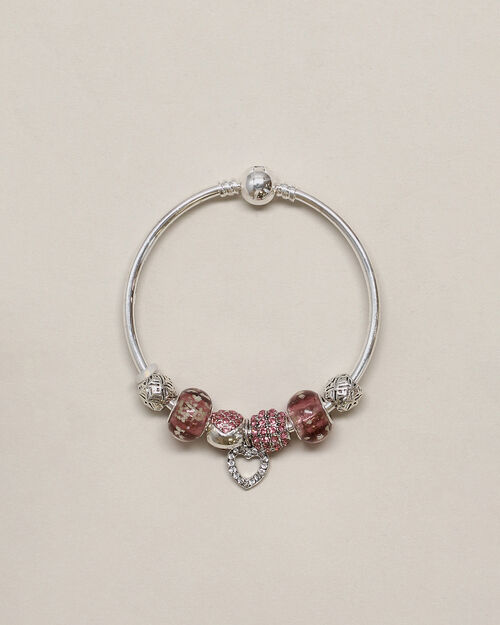 Pulsera Charms Plateada