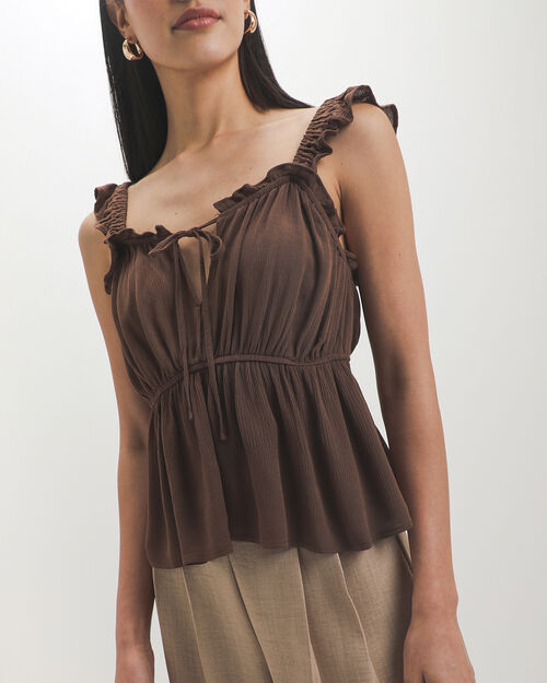 Blusa Caf&eacute; Olanes