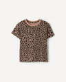 Playera Oversize Rayas,CAFE CLARO
