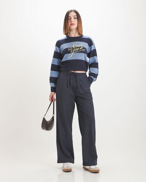 Pantal&oacute;n Azul Jaretas