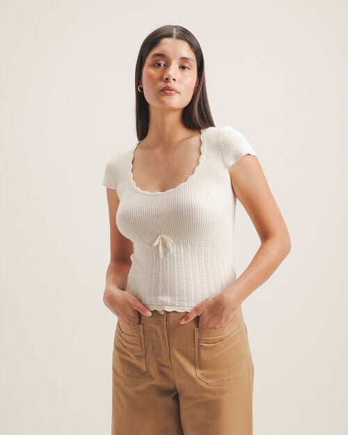 Top Tejido Manga Corta