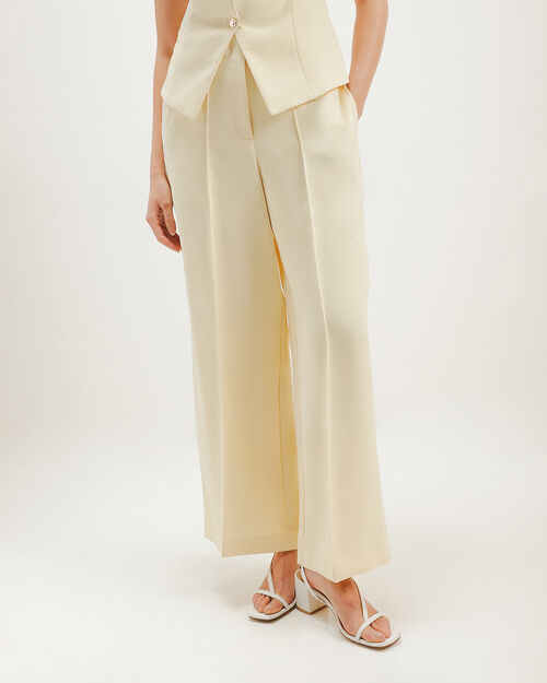 Pantal&oacute;n Amarillo Wide Leg