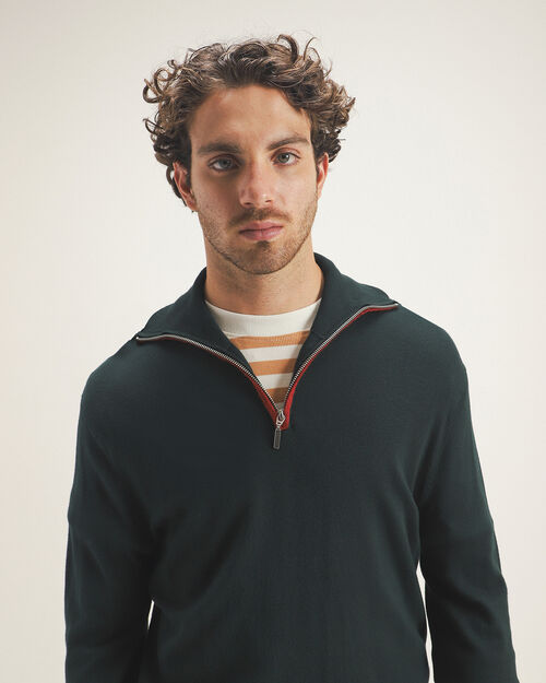 Su&eacute;ter Cerrado Verde