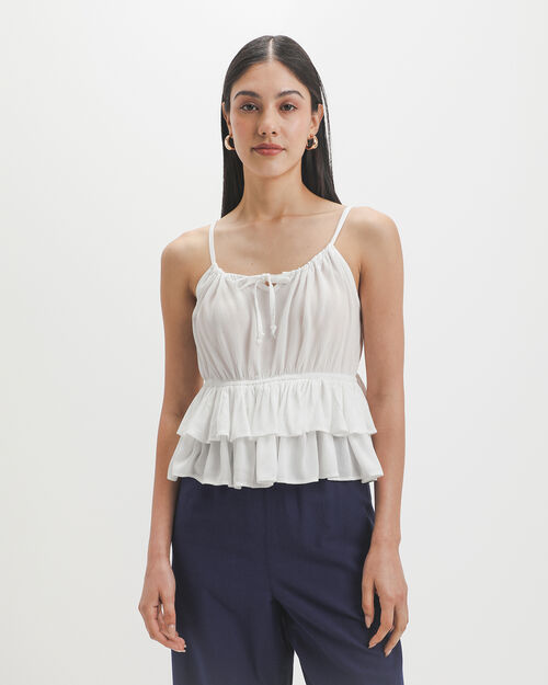 Blusa Beige Tirantes