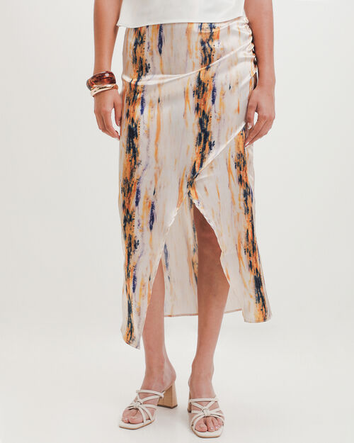 Falda Midi Estampada