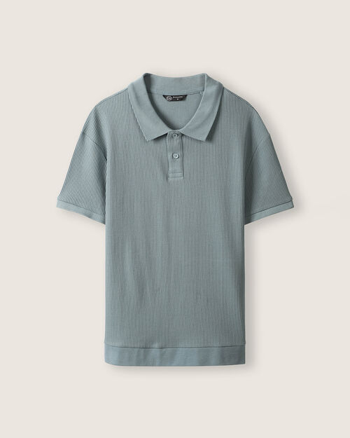 Polo Manga Corta Azul