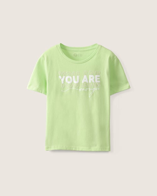 Playera Verde Estampada