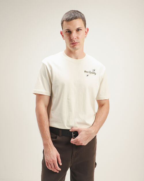 Playera Beige Estampada