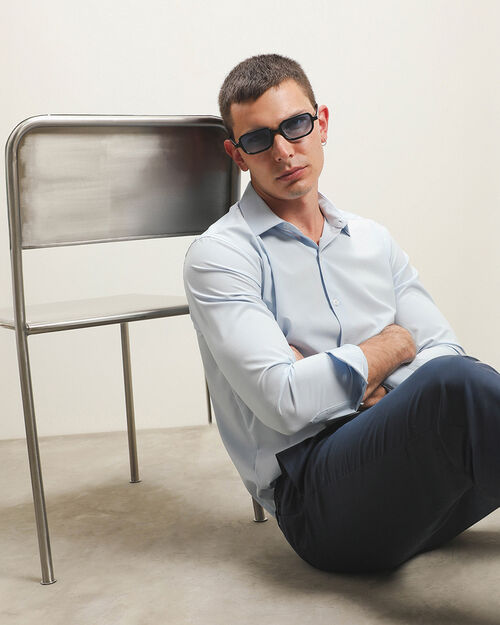 Camisa Azul Fit Slim