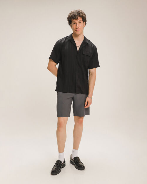 Camisa Negra Fit Relaxed