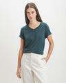 Playera Verde B&aacute;sica,VERDE OBSCURO