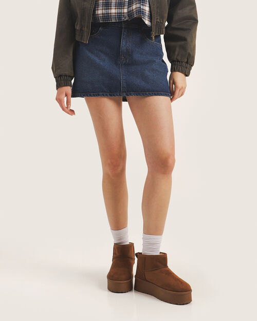 Falda Mini De Mezclilla